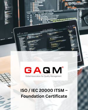 ISO / IEC 20000 ITSM – Foundation Certificate